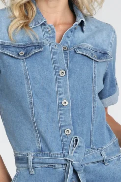 Geisha 61109-10 Jumpsuit Blue denim