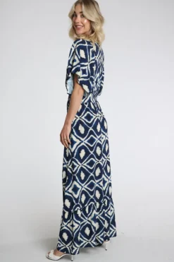 Geisha 67116-20 Jurk korte mouw Marine