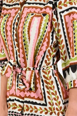 Geisha 67105-20 Jurk korte mouw Roze