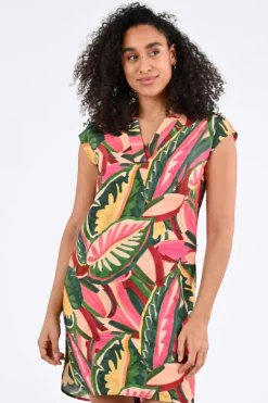 Geisha 67411-20 Jurk mouwloos Cyclaam
