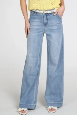Geisha MEREL Jeans Light blue denim