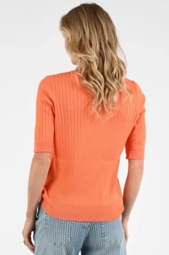 Geisha 64064-14 Pull korte mouw Oranje