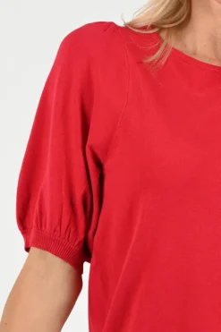 Geisha 64006-10 Pull korte mouw Rood