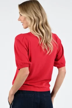 Geisha 64006-10 Pull korte mouw Rood