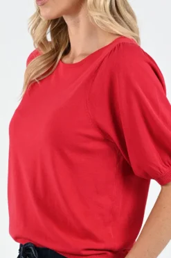 Geisha 64006-10 Pull korte mouw Rood