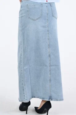 Geisha 56013-10 Rok recht lang Blue denim