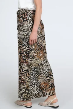 Geisha 56352-60 Rok wijd lang Bruin