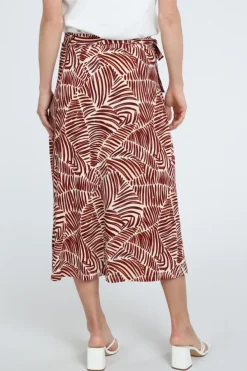 Geisha 66072-60 Rok wijd lang Donker rood