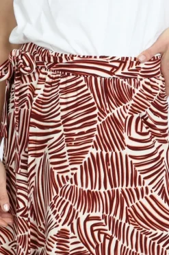 Geisha 66072-60 Rok wijd lang Donker rood