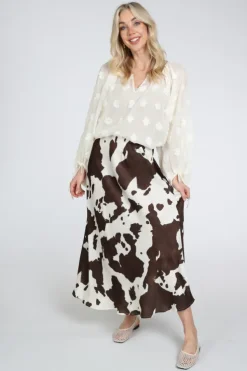 Geisha 66029-70 Rok wijd lang Off white