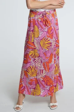 Geisha 66074-60 Rok wijd lang Oranje