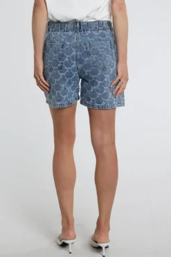 Geisha 61007-10 Short Blue denim