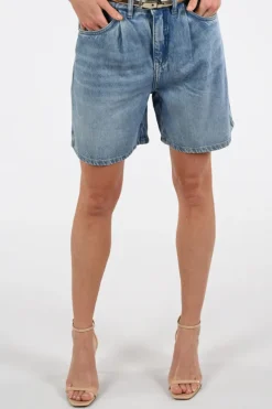 Geisha 61027-10 Short Blue denim