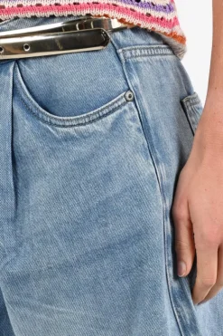 Geisha 61027-10 Short Blue denim
