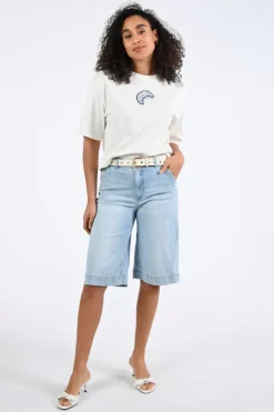 Geisha 61323-10 Short Light blue denim