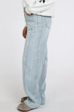 Haute L'Amitié hl10739 Barrel Jeans Light blue denim