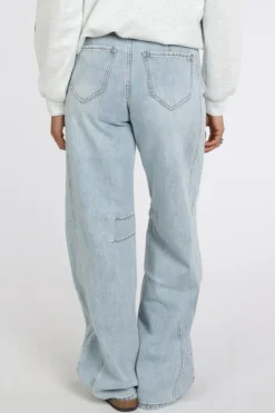 Haute L'Amitié hl10739 Barrel Jeans Light blue denim