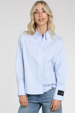Haute L'Amitié hl10744 Blouse lange mouw Licht blauw