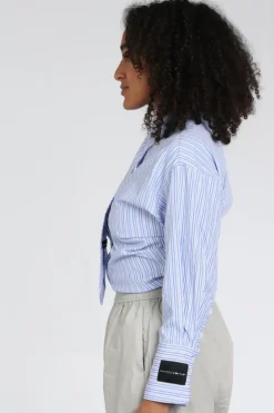 Haute L'Amitié hl10667 Blouse lange mouw Licht blauw