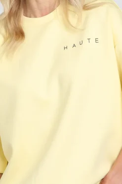 Haute L'Amitié hl10461 Maxi Sweater Geel