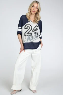 Haute L'Amitié HL10478 T-shirt korte mouw Marine