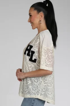 Haute L'Amitié HL10466 T-shirt korte mouw Off white