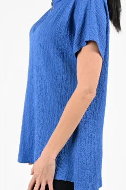 Joseph Ribkoff 261017 Blouse korte mouw Blauw