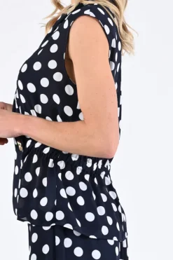 Joseph Ribkoff 261250 Blouse mouwloos Marine