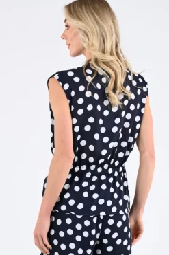 Joseph Ribkoff 261250 Blouse mouwloos Marine
