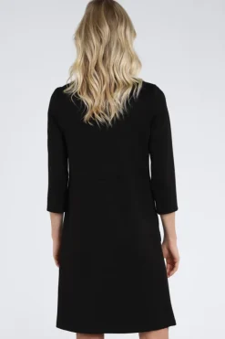 Joseph Ribkoff 263615 Jurk driekwart mouw Zwart