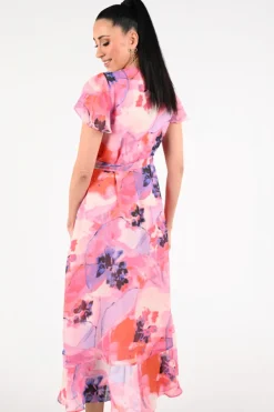 Joseph Ribkoff 261739 Jurk korte mouw Roze
