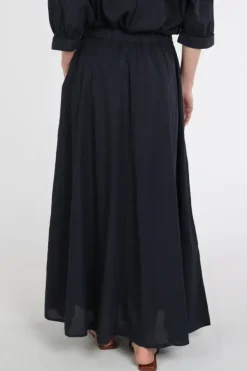 Knit-Ted 261p145 cato Rok wijd lang Marine