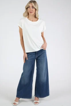 Knit-Ted 111P010 emma T-shirt korte mouw Off white