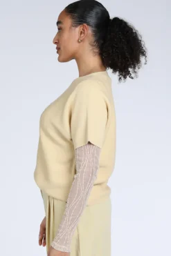 Knit-Ted 261p005 eva Pull korte mouw Geel