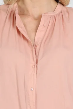 Knit-Ted 261p157 lotus Blouse korte mouw Perzik