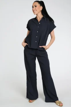 Knit-Ted 261p119 vera Blouse korte mouw Marine