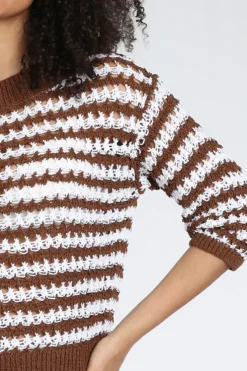 Luisa Cerano 138795-5917 Pull korte mouw Vicuna