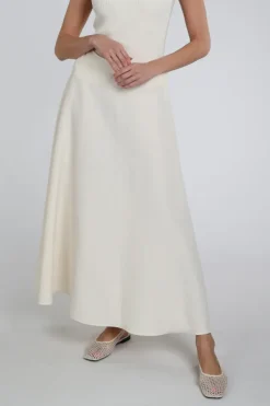 Luisa Cerano 538335-3824 Rok wijd lang Ecru