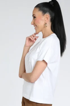 Luisa Cerano 338375-7941 T-shirt korte mouw Wit