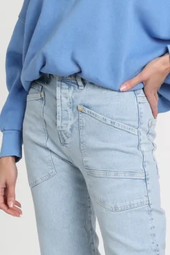 Mac Baggy Straght Jeans Light blue denim