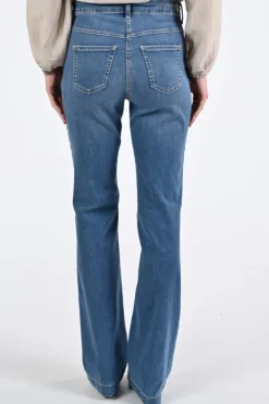 Mac Dream boot long Jeans Blue denim