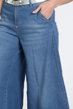 Mac Ella cropped Jeans Blue denim