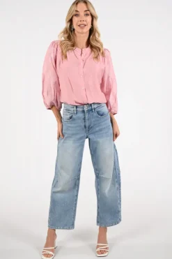 Mac Ohio barrel 0333L Jeans Light blue denim