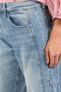 Mac Ohio barrel 0333L Jeans Light blue denim