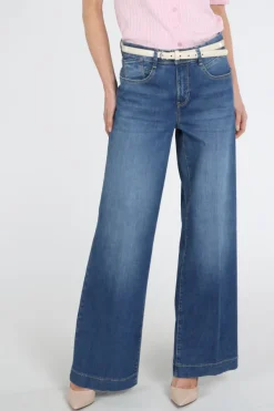 Mac Rich palazzo Jeans Blue denim