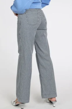 Mac Wide stripe denim Coloured jeans Blue denim