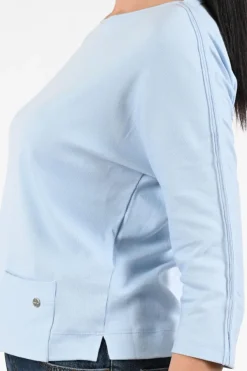 Marc Cain AA 48.34 J50 T-shirt driekwart mouw Licht blauw