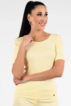 Marc Cain AA 48.09 J50 T-shirt korte mouw Geel