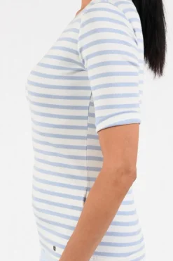 Marc Cain AA 48.09 J90 T-shirt korte mouw Licht blauw