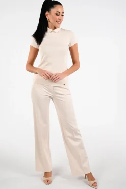 Marc Cain AA 48.55 J14 T-shirt korte mouw Zand